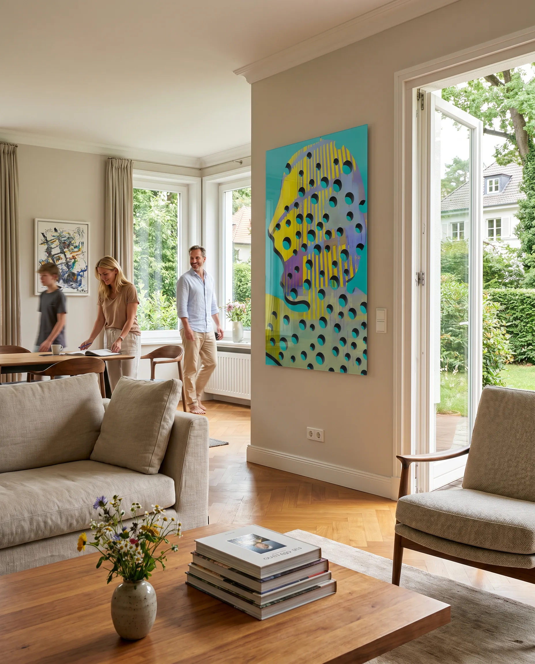 Originalkunst von Oliver Lipinski im privaten Wohnraum